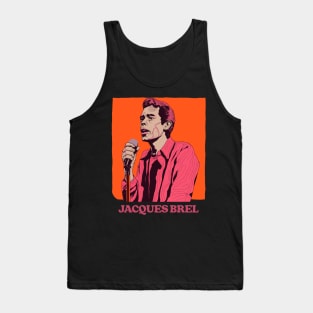 Jacques Brel ∆ Retro Fan Design Tank Top